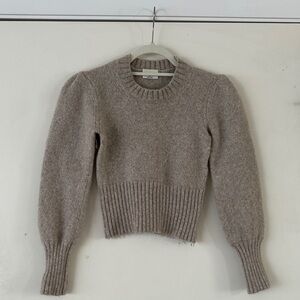 Aritzia Taupe Crew Neck Sweater